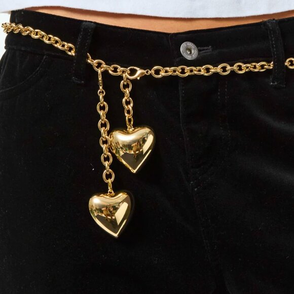 Roxanne Assoulin The Cable Chain Belt Extender with Puffy Heart - Picture 2 of 4